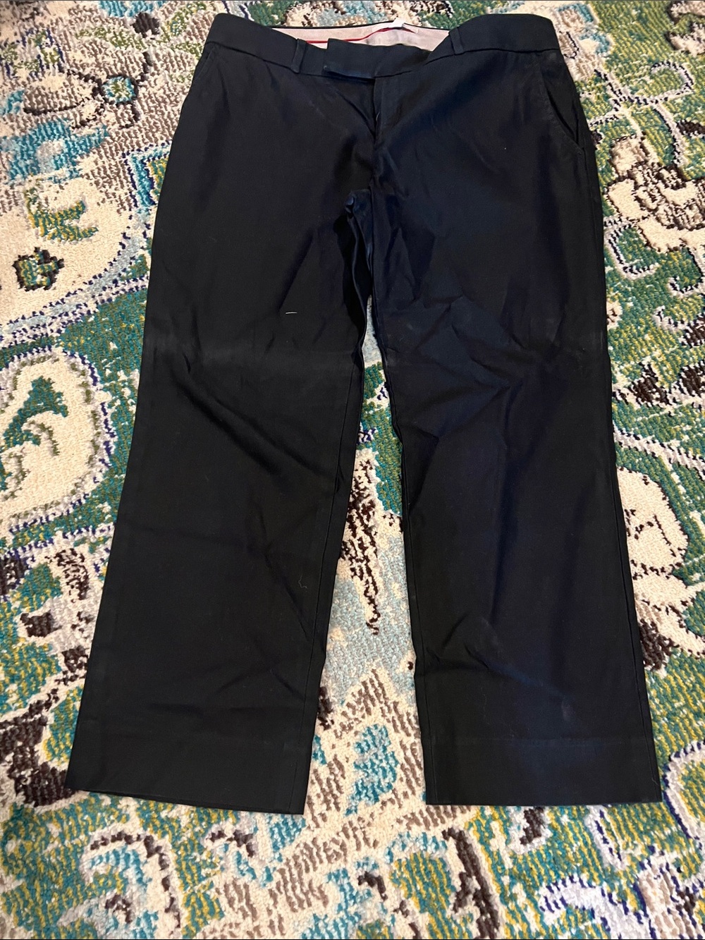 Banana Republic Black Dress Pants with Pink Accent